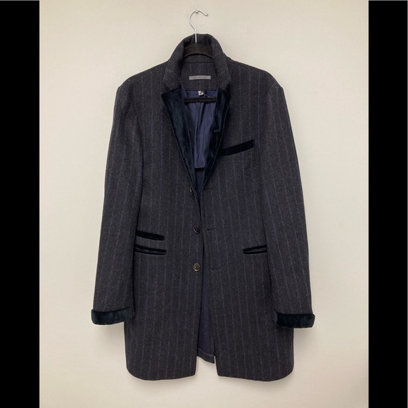 John Varvatos Collection VELVET TRIM COAT. Size 48 Eu. USA 38 - Picture 5 of 9